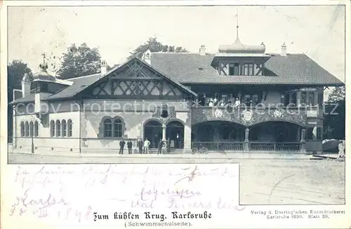 Karlsruhe Gasthaus Zum kuehlen Krug  / Karlsruhe /Karlsruhe LKR