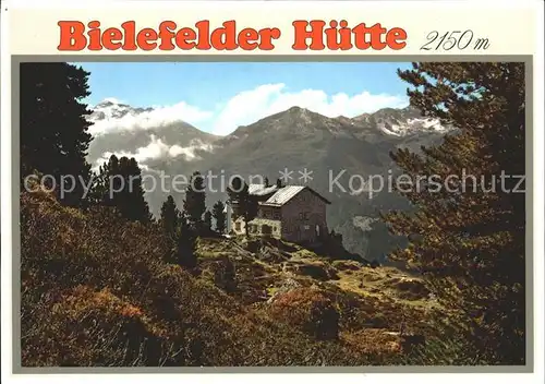 oetztal Tirol Bielefelder Huette Kat. Laengenfeld