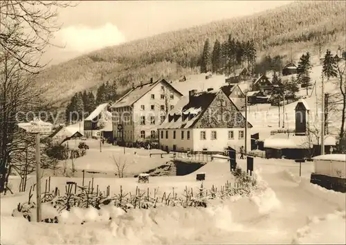 Wildenthal Eibenstock Erzgebirge Blck zum Konsum Hotel Am Auersberg Kat. Eibenstock