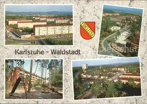 Karlsruhe Waldstadt Fliegeraufnahmen Spielplatz Kat. Karlsruhe