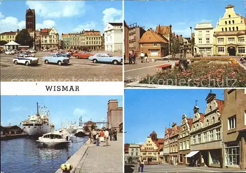 Wismar Mecklenburg Vorpommern Markt Hafen Kraemerstrasse Hohestrasse Kat. Wismar