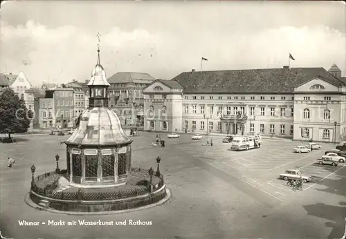 Wismar Mecklenburg Vorpommern Markt Wasserkunst Rathaus Kat. Wismar