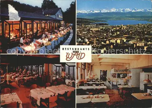 Zuerich Restaurant Neue Waid Maisensaess Sennenbar Alpengrill Zuerichsee Alpenpanorama / Zuerich /Bz. Zuerich City