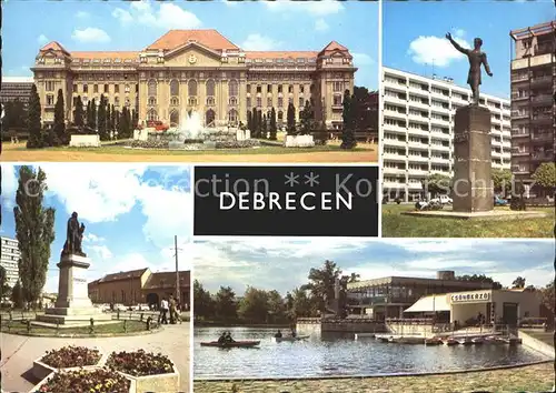 Debrecen Denkmal Boot  Kat. Debrecen