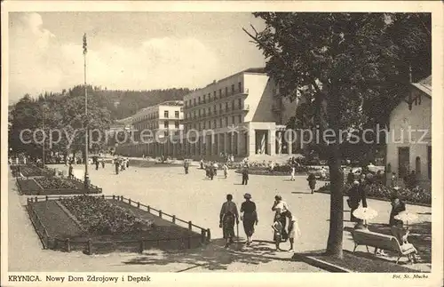 Krynica Morska Ostseebad Ostpreussen Strassenpartie Kat. 