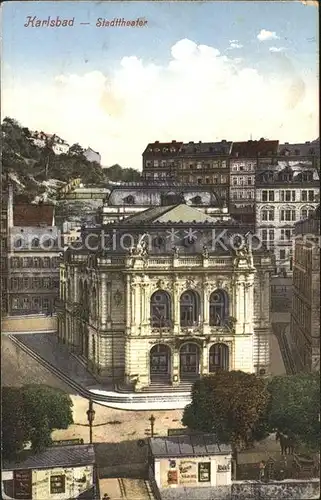Karlsbad Eger Boehmen Stadttheater Kat. Karlovy Vary