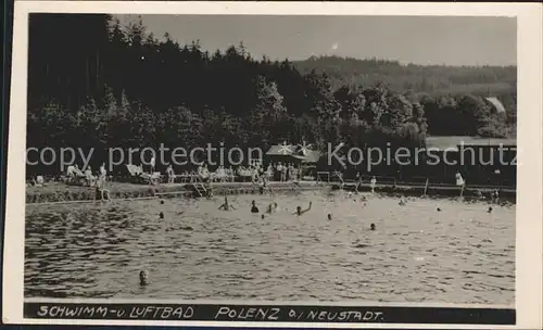 Polenz Schwimmbad Luftbad Kat. Neustadt Sachsen