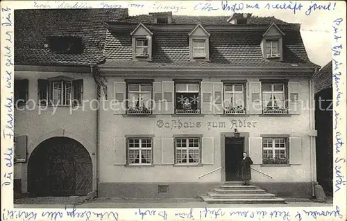 Weil Rhein Gasthaus zum Adler / Weil am Rhein /Loerrach LKR