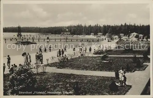 Neustaedtel Sachsen Erzgebirge Freibad Strandbad Filzteich Stausee Kat. Schneeberg