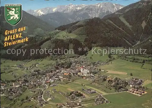 Aflenz Steiermark mit Hochschwab Fliegeraufnahme Kat. Aflenz 