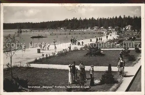 Neustaedtel Sachsen Erzgebirge Strandbad Bergsee Filzteich  Kat. Schneeberg