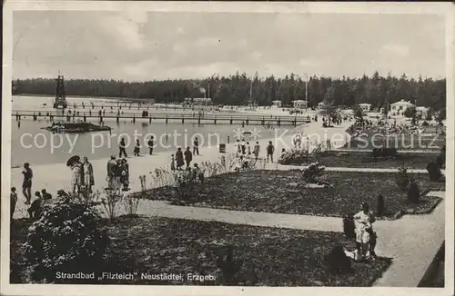 Neustaedtel Sachsen Erzgebirge Strandbad Filzteich  Kat. Schneeberg