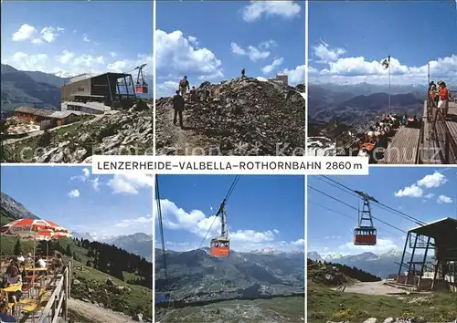 Lenzerheide Valbella Rothornbahn Alpenpanorama im Sommer Kat. Lenzerheide