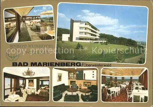 Bad Marienberg Westerwald Kneipp Kurhotel Wildpark Restaurant Terrasse Kat. Bad Marienberg (Westerwald)