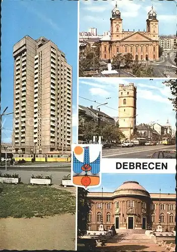 Debrecen Hochhaus Turm Schloss  Kat. Debrecen