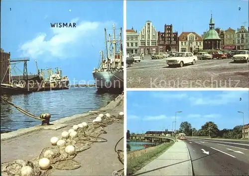 Wismar Mecklenburg Vorpommern Hafen Markt Hochbruecke Kat. Wismar
