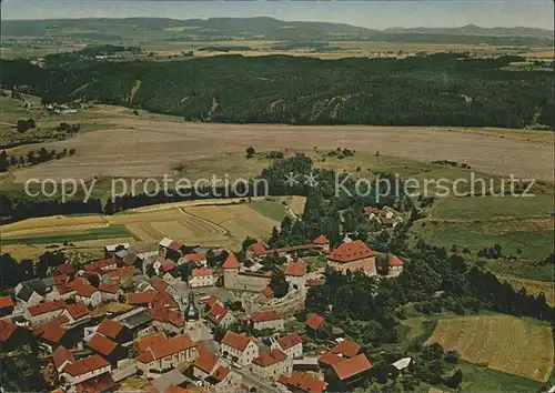 Eger Tschechien Boehmen Fliegeraufnahme Burg Hohenberg Kat. Cheb