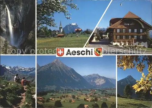 Aeschi Spiez Pochtenfall Rothorn Gemeindehaus Kat. Aeschi Spiez