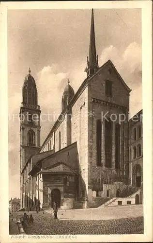 Zuerich Grossmuensterkirche / Zuerich /Bz. Zuerich City