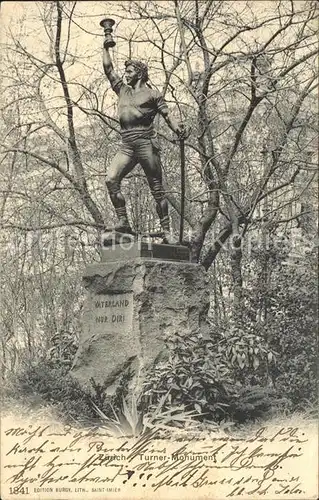 Zuerich Turner Monument Statue / Zuerich /Bz. Zuerich City