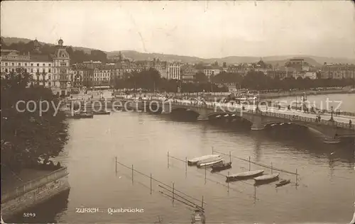 Zuerich Quaibruecke / Zuerich /Bz. Zuerich City