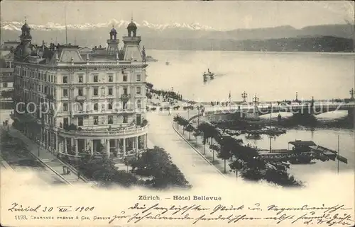 Zuerich Hotel Bellevue Bruecke Zuerichsee Alpen / Zuerich /Bz. Zuerich City