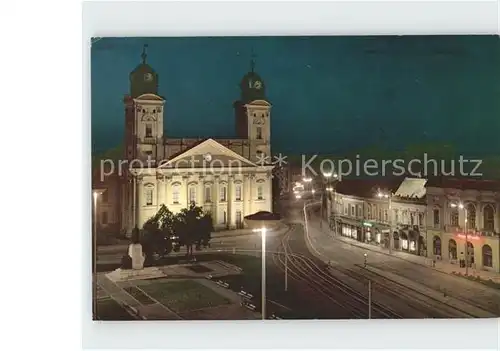 Debrecen Kossuth Lajos Platz mit reformierter Kirche Kat. Debrecen