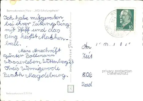 Benneckenstein MDI- Erholungsheim / Benneckenstein /Harz LKR