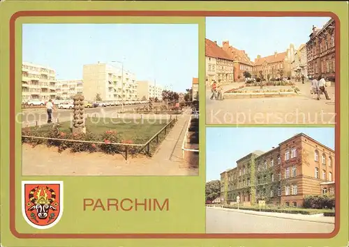 Parchim Mecklenburg Vorpommern Weststadt Wilhelm Pieck Platz Kat. Parchim