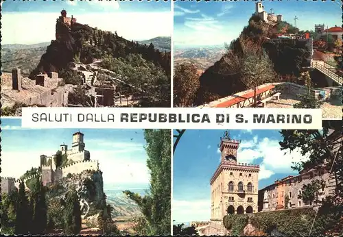 San Marino San Marino Burgansichten Kat. San Marino