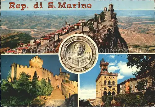 San Marino San Marino Burgansichten Kat. San Marino