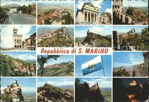 San Marino San Marino mit Burgen Kat. San Marino