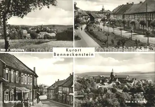 Benneckenstein Blick vom Gallenberg Oberstadt Bahnofstr Kurpark Kirche Kat. Benneckenstein