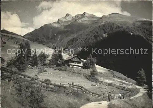 Mallnitz Kaernten Haus Hamatle mit Hohen Tauern Kat. Mallnitz