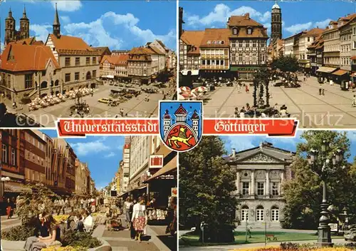 Goettingen Niedersachsen Marktplatz Rathaus City Fussgaengerzone Kat. Goettingen