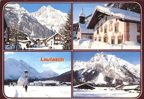 Leutasch OT Weidach Gasse Hohe Munde oefelekopf Kat. Leutasch Tirol