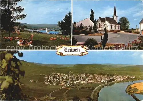 Leiwen Trier Saarburg Moselpartie Weingegend Kat. Leiwen