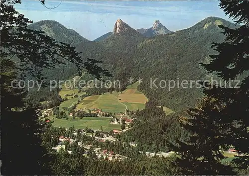 Kreuth Tegernsee mit Tegernseer Berg Kat. Kreuth