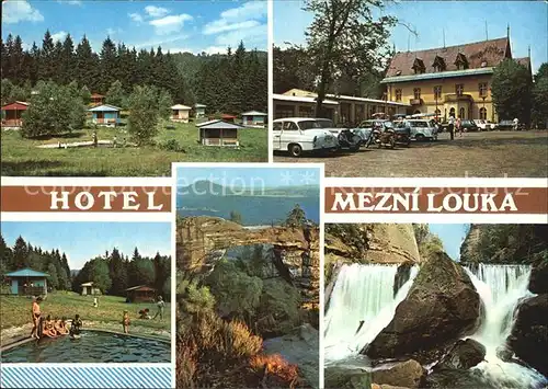Hrensko Hotel Mezni Louka Wasserfall Freibad Kat. Herrnskretschen