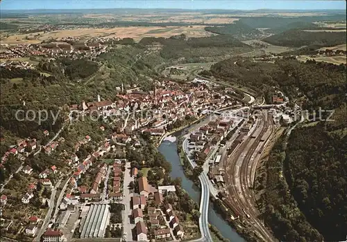 Horb Neckar Fliegeraufnahme Kat. Horb am Neckar