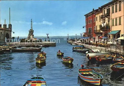 Lazise Lago di Garda Hafen Kat. Lazise