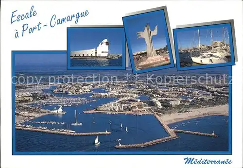 Port Camargue Fliegeraufnahme Kat. Le Grau du Roi