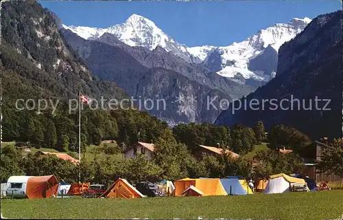 Moench BE Camping  Oberei Moench Jungfrau Wilderswil interlaken Familie Schoeni Kat. Moench