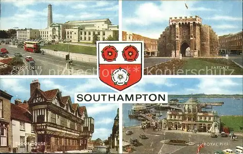 Southampton Civic Centre Bargate Tudor House Royal Pier Kat. Southampton