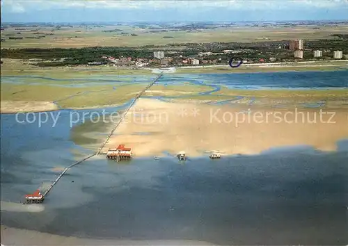 St Peter Ording Nordseebad Fliegeraufnahme Kat. Sankt Peter Ording