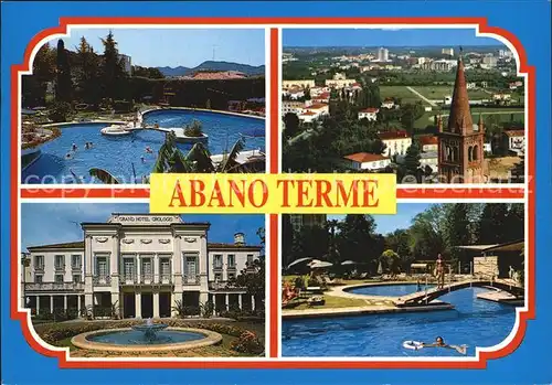 Abano Terme Thermalbecken Panorama Grand Hotel Schwimmbad Kat. Abano Terme