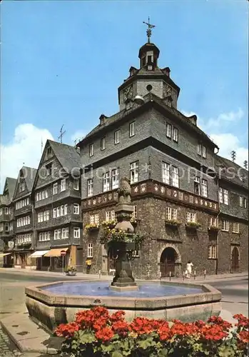 Herborn Hessen Rathaus Brunnen Kat. Herborn