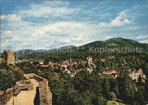 Badenweiler mit Burgruine Kat. Badenweiler