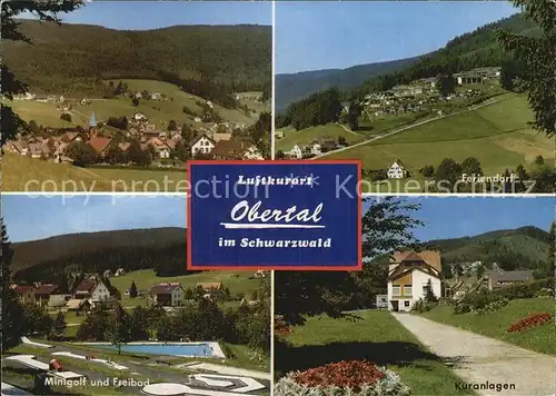 Obertal Baiersbronn Panorama Feriendorf Minigolf Freibad Kuranlagen Kat. Baiersbronn