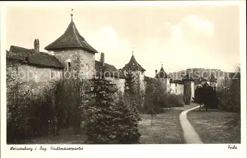 Weissenburg Bayern Stadtmauerpartie Kat. Weissenburg i.Bay.